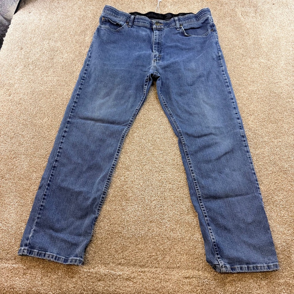 Wrangler Authentics Mens Comfort Flex Waistband Jeans 38x30 Workwear Stretch